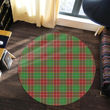 Baxter Modern Tartan Round Rug