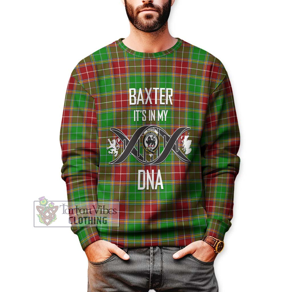 Baxter Modern Tartan Sweatshirt with Family Crest DNA In Me Style Unisex - Tartanvibesclothing Shop