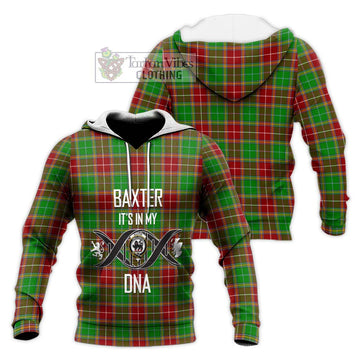 Baxter Modern Tartan Knitted Hoodie with Family Crest DNA In Me Style