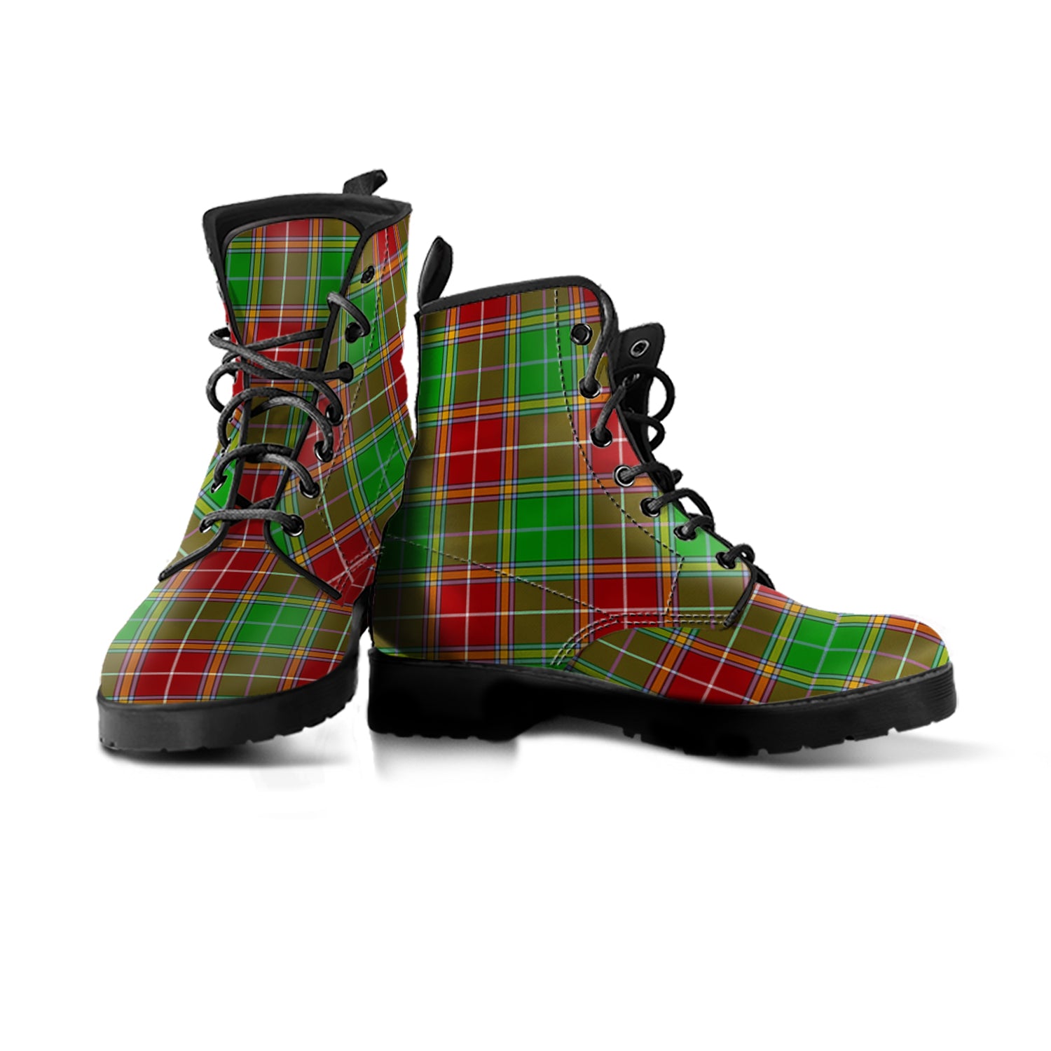 Baxter Modern Tartan Leather Boots - Tartanvibesclothing