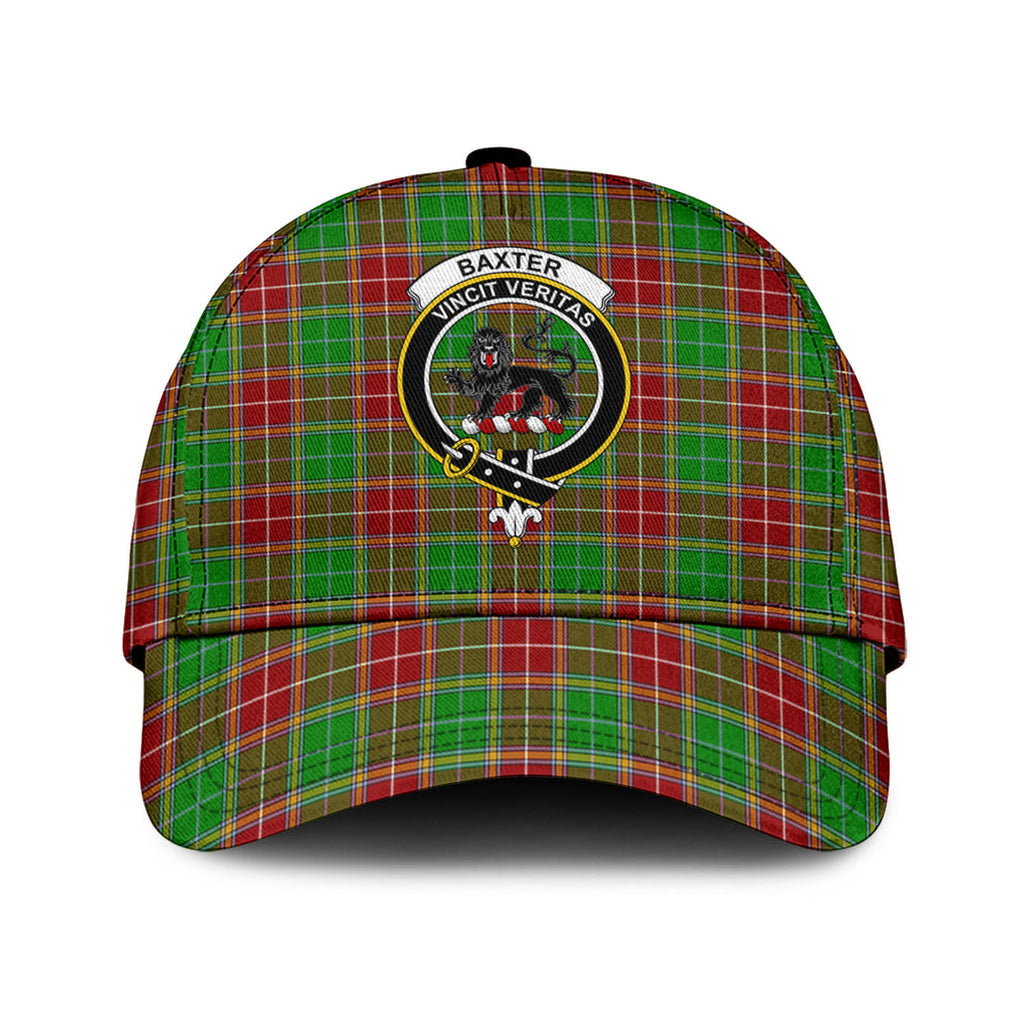 Baxter Modern Tartan Classic Cap with Family Crest Classic Cap Universal Fit - Tartan Vibes Clothing