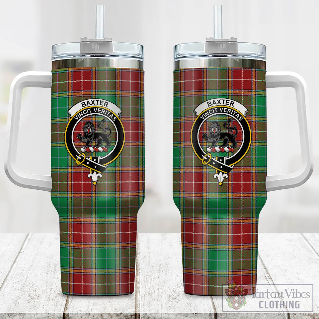 Tartan Vibes Clothing Baxter Modern Tartan and Family Crest Tumbler with Handle