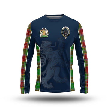 Baxter Modern Tartan Long Sleeve T-Shirt with Family Crest and Lion Rampant Vibes Sport Style