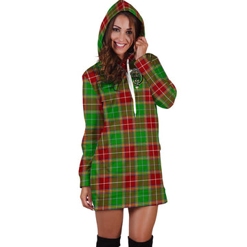 Baxter Modern Tartan Hoodie Dress with Family Crest