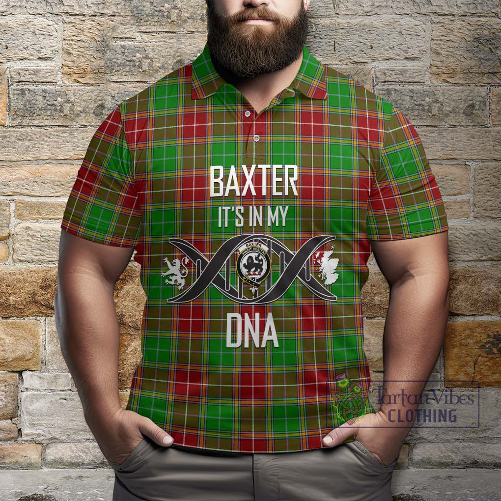 Baxter Modern Tartan Polo Shirt with Family Crest DNA In Me Style Kid - Tartanvibesclothing Shop