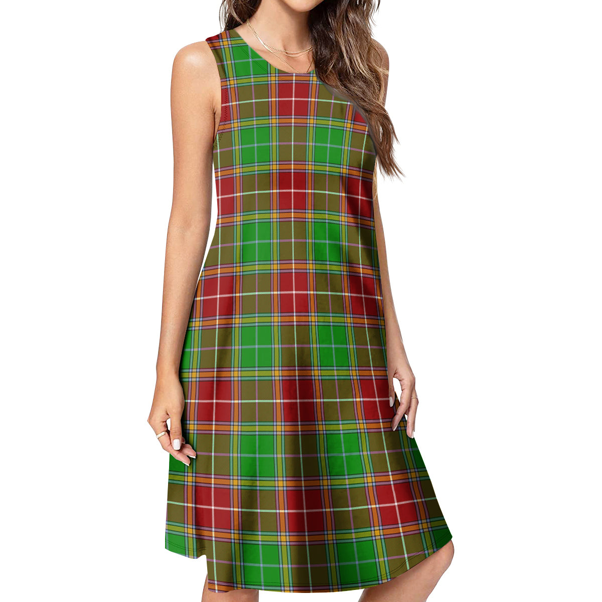 Baxter Modern Tartan Womens Casual Dresses - Tartanvibesclothing