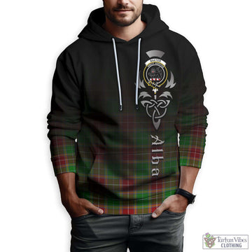 Baxter Modern Tartan Hoodie Featuring Alba Gu Brath Family Crest Celtic Inspired