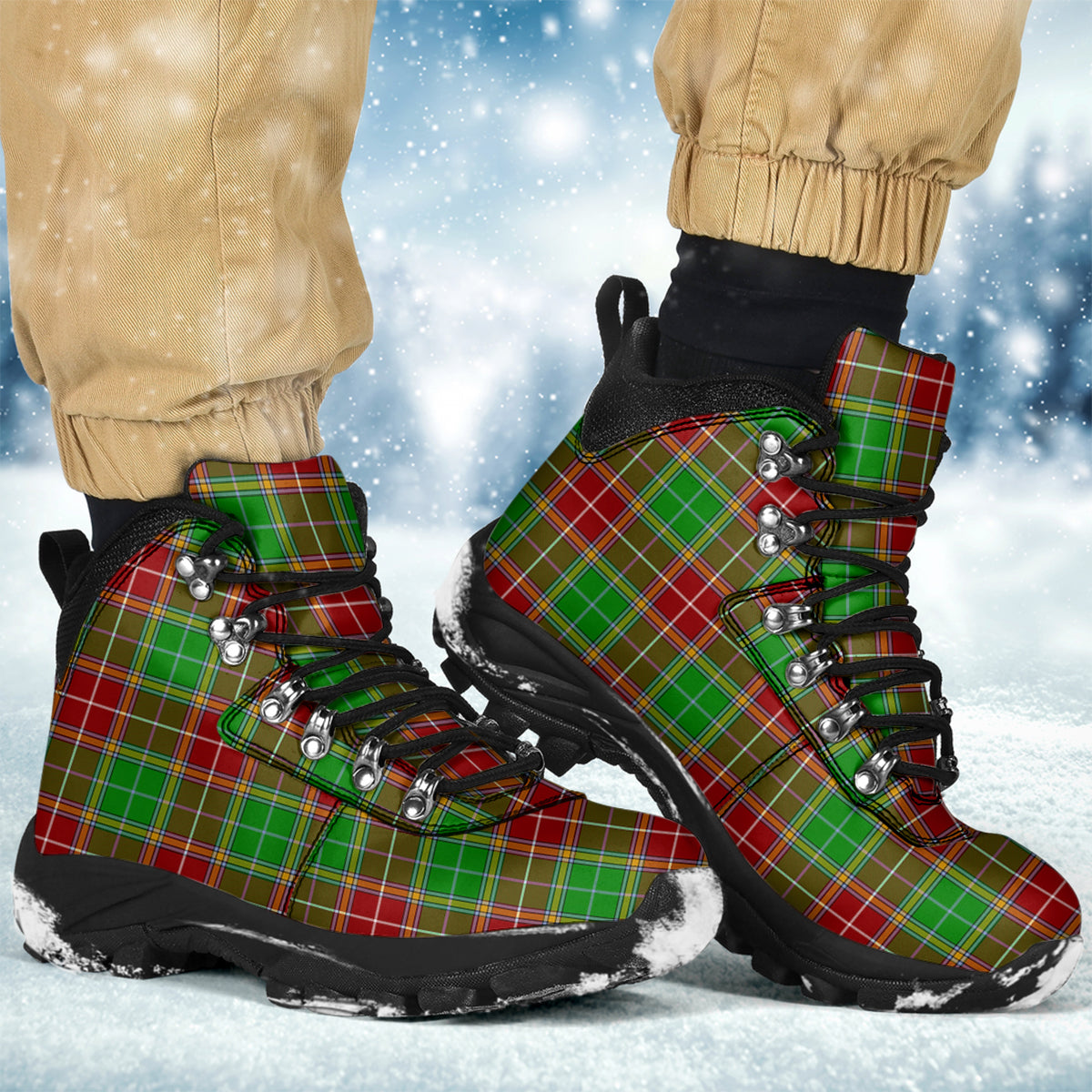 Baxter Modern Tartan Alpine Boots - Tartanvibesclothing