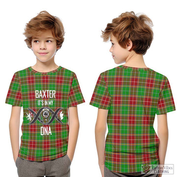 Baxter Modern Tartan Kid T-Shirt with Family Crest DNA In Me Style