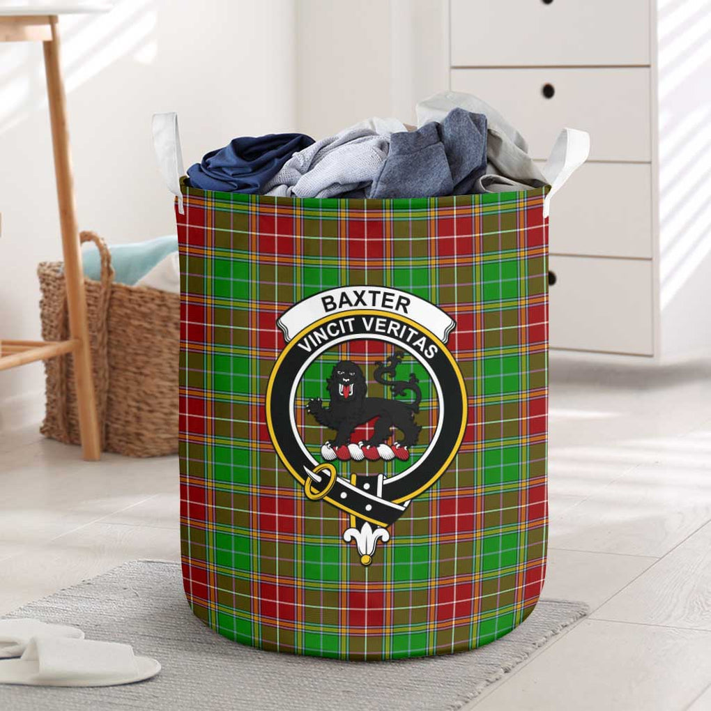 Baxter Modern Tartan Laundry Basket with Family Crest One Size - Tartanvibesclothing Shop