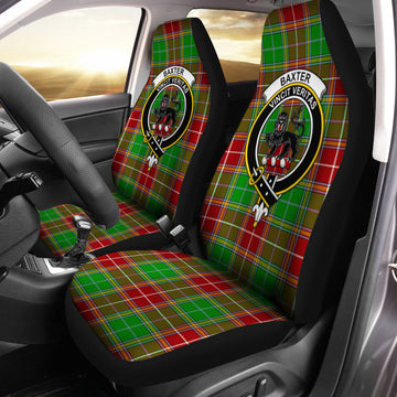 Baxter Modern Tartan Car Seat Cover with Family Crest