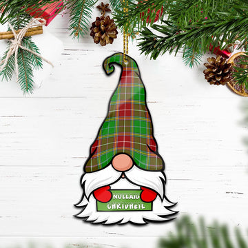 Baxter Modern Gnome Christmas Ornament with His Tartan Christmas Hat