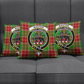 Baxter Modern Tartan Pillow Cover with Family Crest