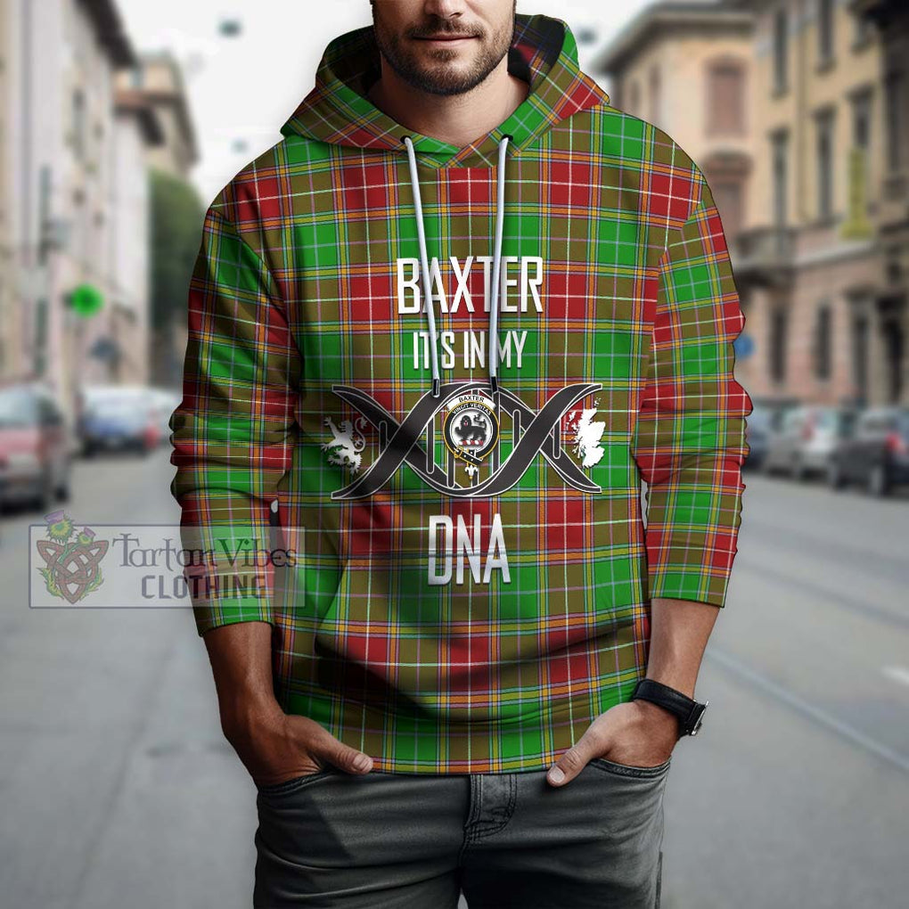 Baxter Modern Tartan Hoodie with Family Crest DNA In Me Style Pullover Hoodie - Tartanvibesclothing Shop