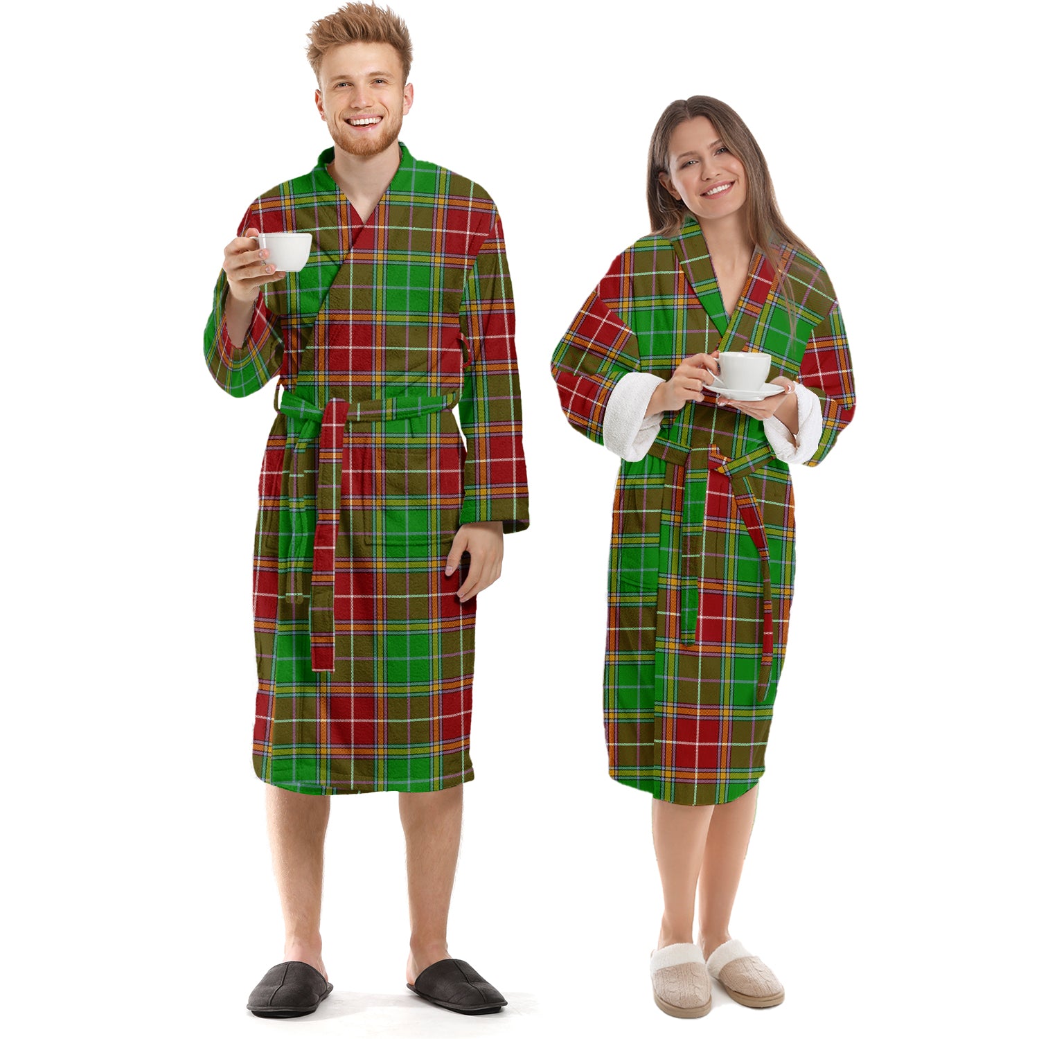 Baxter Modern Tartan Bathrobe Unisex S - Tartan Vibes Clothing