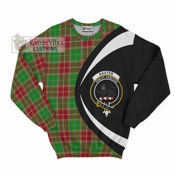 Baxter Modern Tartan Sweatshirt with Family Crest Circle Style