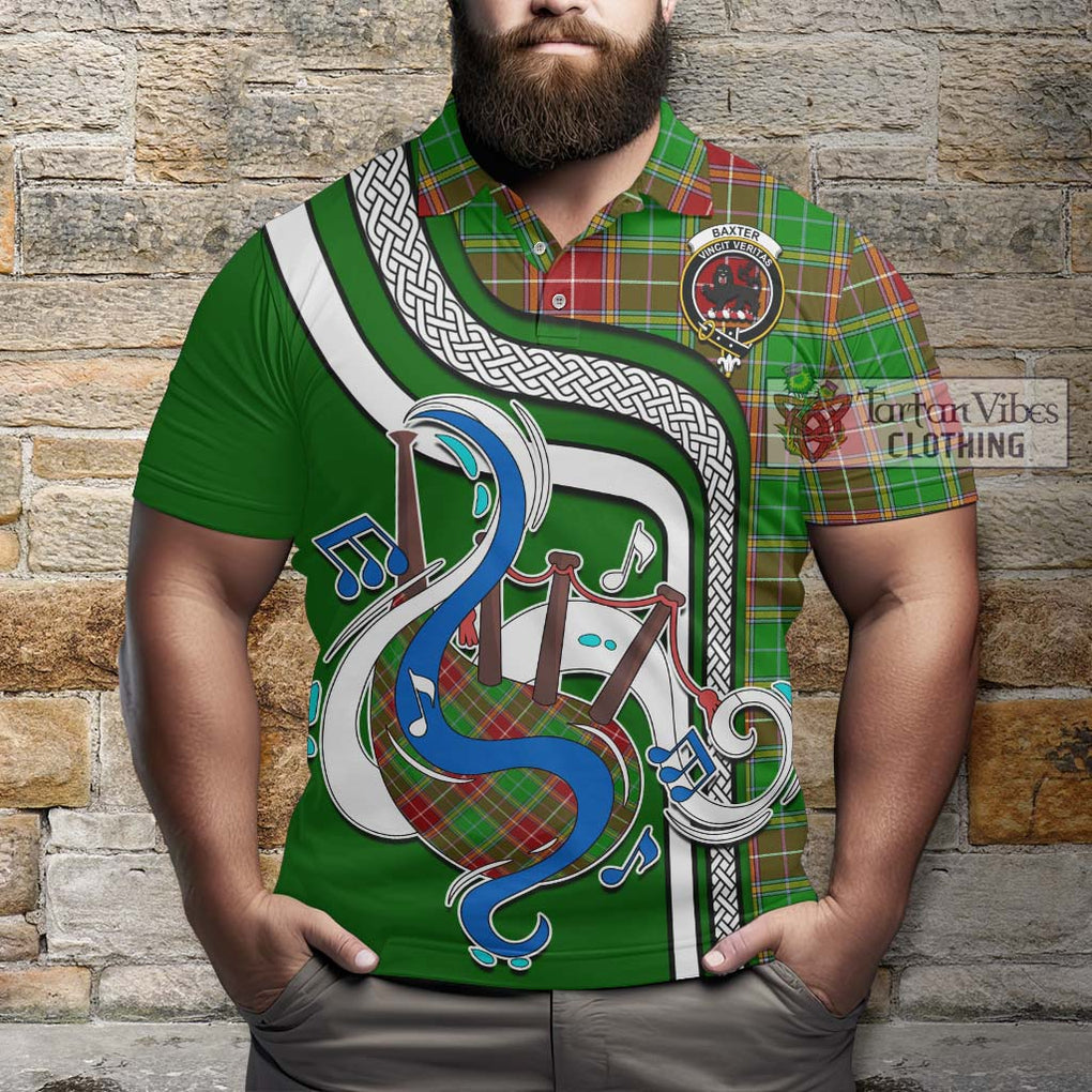 Tartan Vibes Clothing Baxter Modern Tartan Polo Shirt with Epic Bagpipe Style