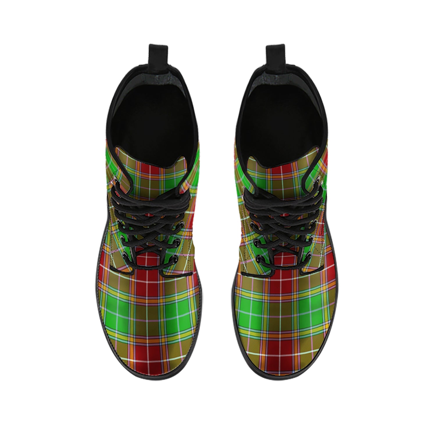 Baxter Modern Tartan Leather Boots - Tartanvibesclothing