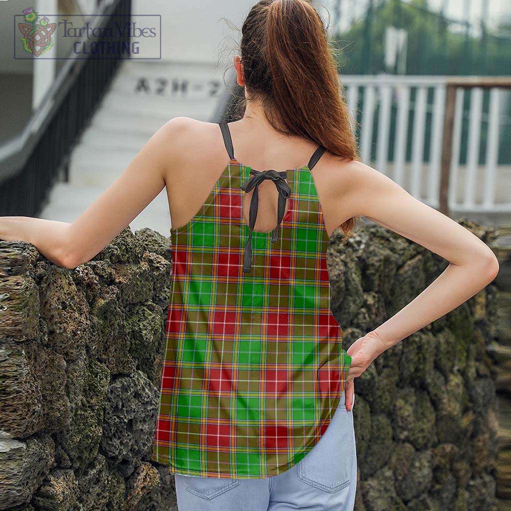 Tartan Vibes Clothing Baxter Modern Tartan Loose Halter Neck Camisole