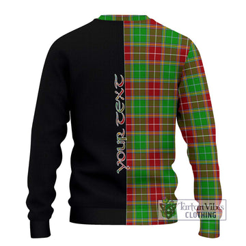 Baxter Modern Tartan Ugly Sweater with Family Crest and Half Of Me Style