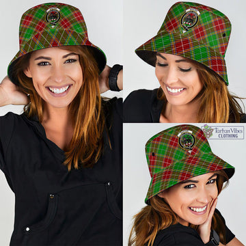 Baxter Modern Tartan Bucket Hat with Family Crest