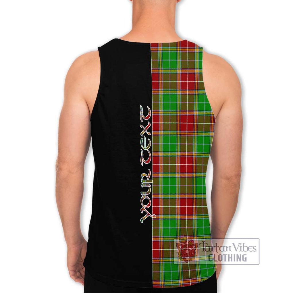 Baxter Modern Tartan Men's Tank Top with Family Crest and Half Of Me Style - Tartanvibesclothing Shop