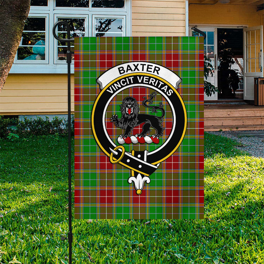 Baxter Modern Tartan Flag with Family Crest - Tartan Vibes Clothing