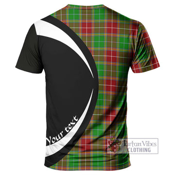 Baxter Modern Tartan T-Shirt with Family Crest Circle Style