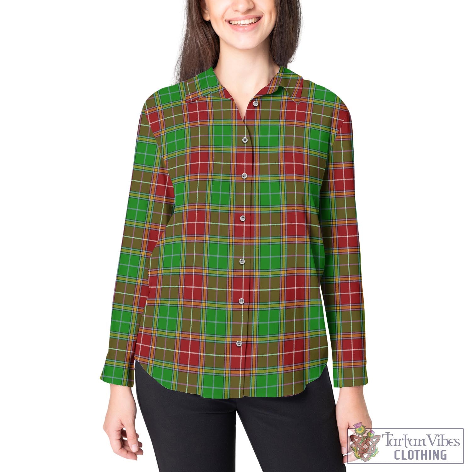 Baxter Modern Tartan Womens Casual Shirt