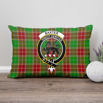 Baxter Modern Tartan Pillow Cover with Family Crest