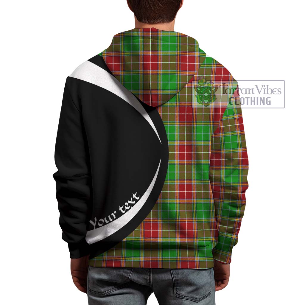 Tartan Vibes Clothing Baxter Modern Tartan Hoodie with Family Crest Circle Style