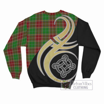 Baxter Modern Tartan Sweatshirt with Family Crest and Celtic Symbol Style