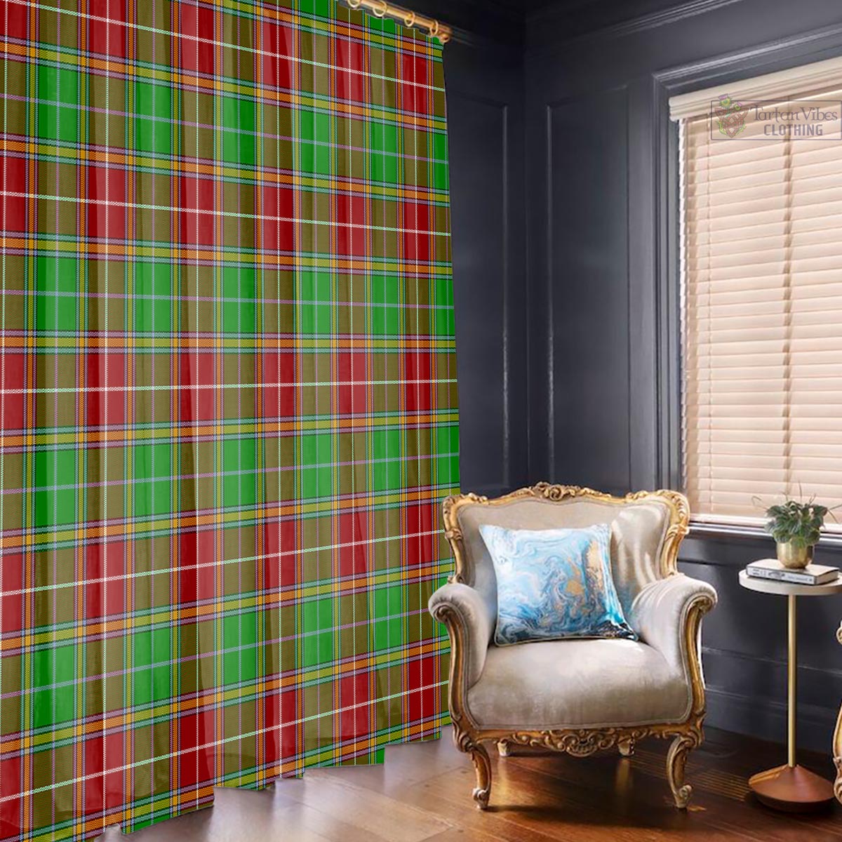 Baxter Modern Tartan Window Curtain