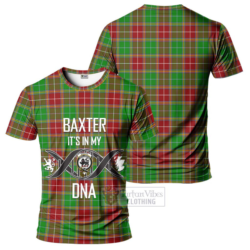 Baxter Modern Tartan T-Shirt with Family Crest DNA In Me Style - Tartan Vibes Clothing