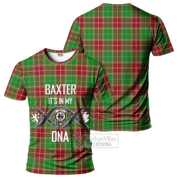 Baxter Modern Tartan T-Shirt with Family Crest DNA In Me Style