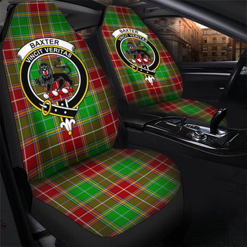 Baxter Modern Tartan Car Seat Cover with Family Crest