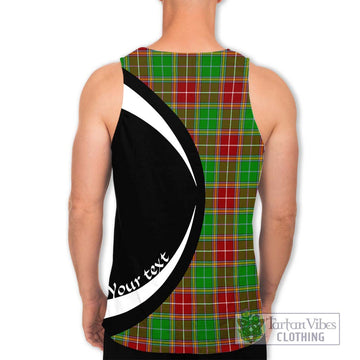 Baxter Modern Tartan Men's Tank Top with Family Crest Circle Style