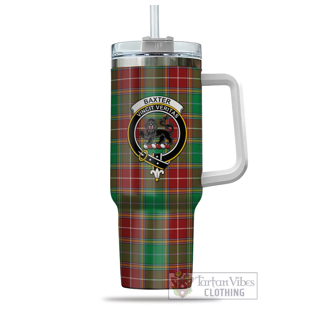 Tartan Vibes Clothing Baxter Modern Tartan and Family Crest Tumbler with Handle