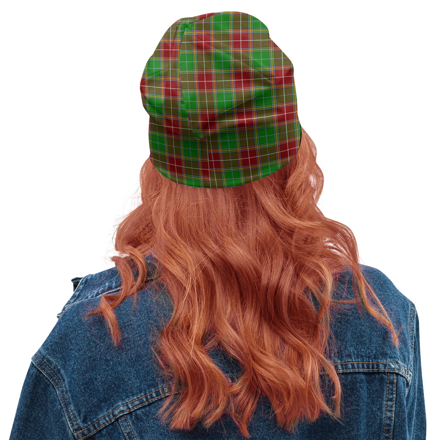 Baxter Modern Tartan Beanies Hat with Family Crest - Tartan Vibes Clothing