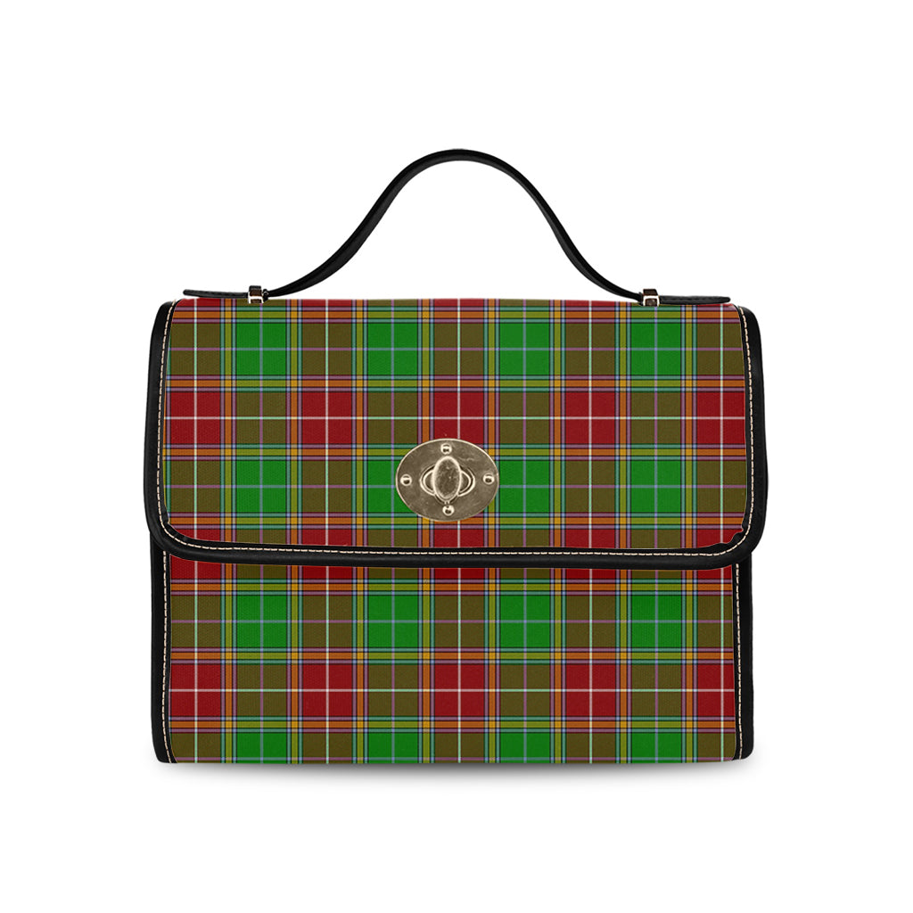 Baxter Modern Tartan Leather Strap Waterproof Canvas Bag - Tartanvibesclothing