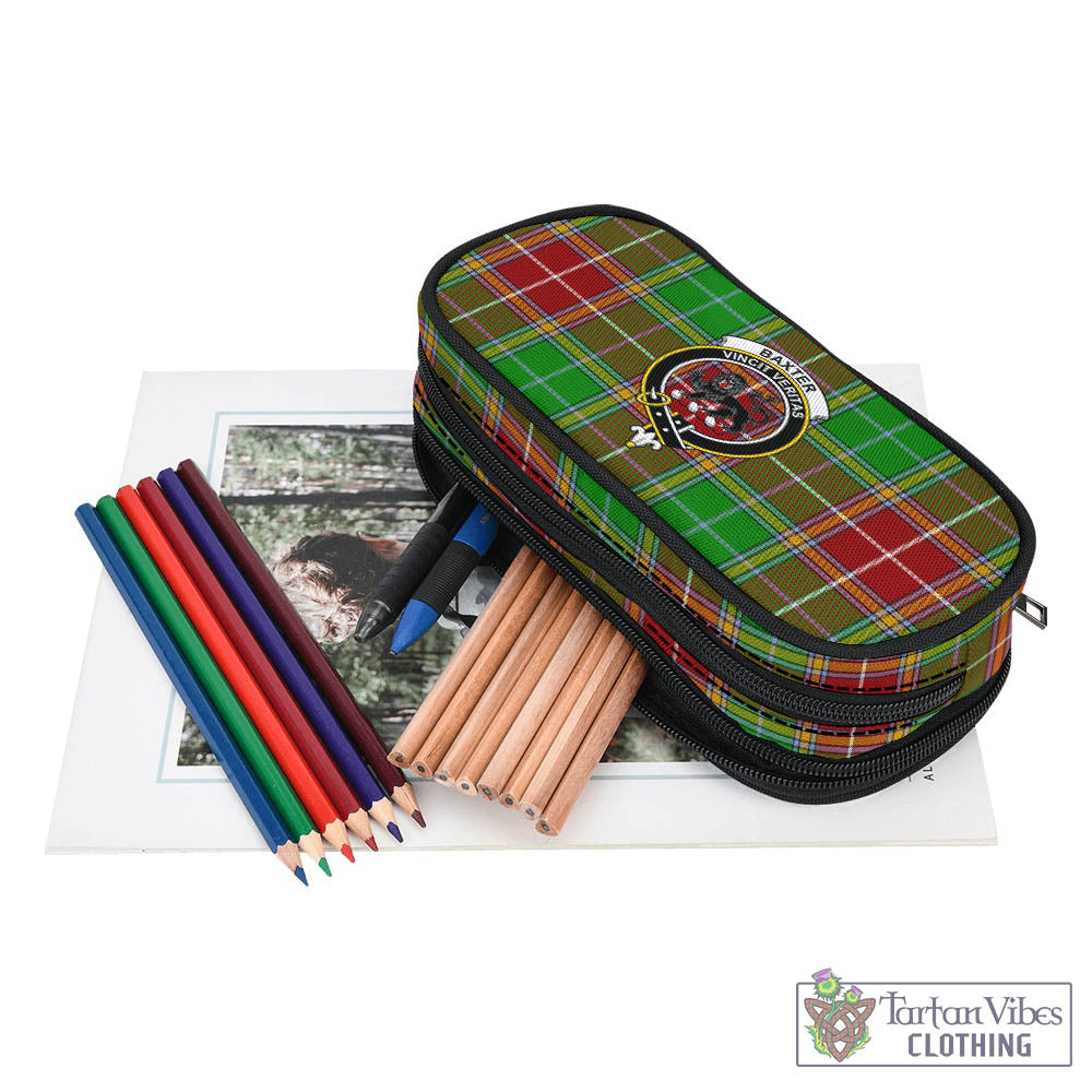 Tartan Vibes Clothing Baxter Modern Tartan Pen and Pencil Case with Family Crest