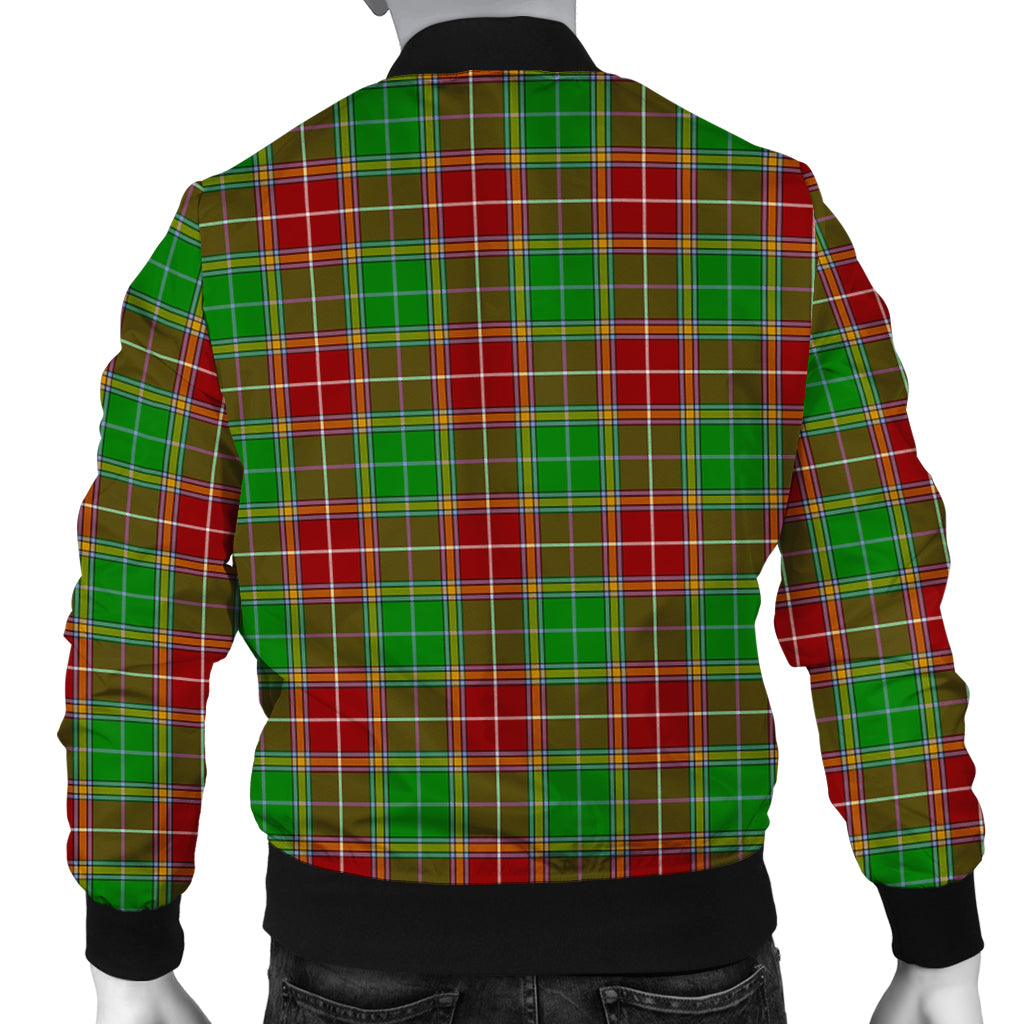 Baxter Modern Tartan Bomber Jacket with Family Crest - Tartanvibesclothing