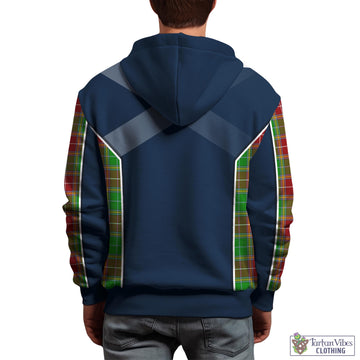 Baxter Modern Tartan Hoodie with Family Crest and Lion Rampant Vibes Sport Style