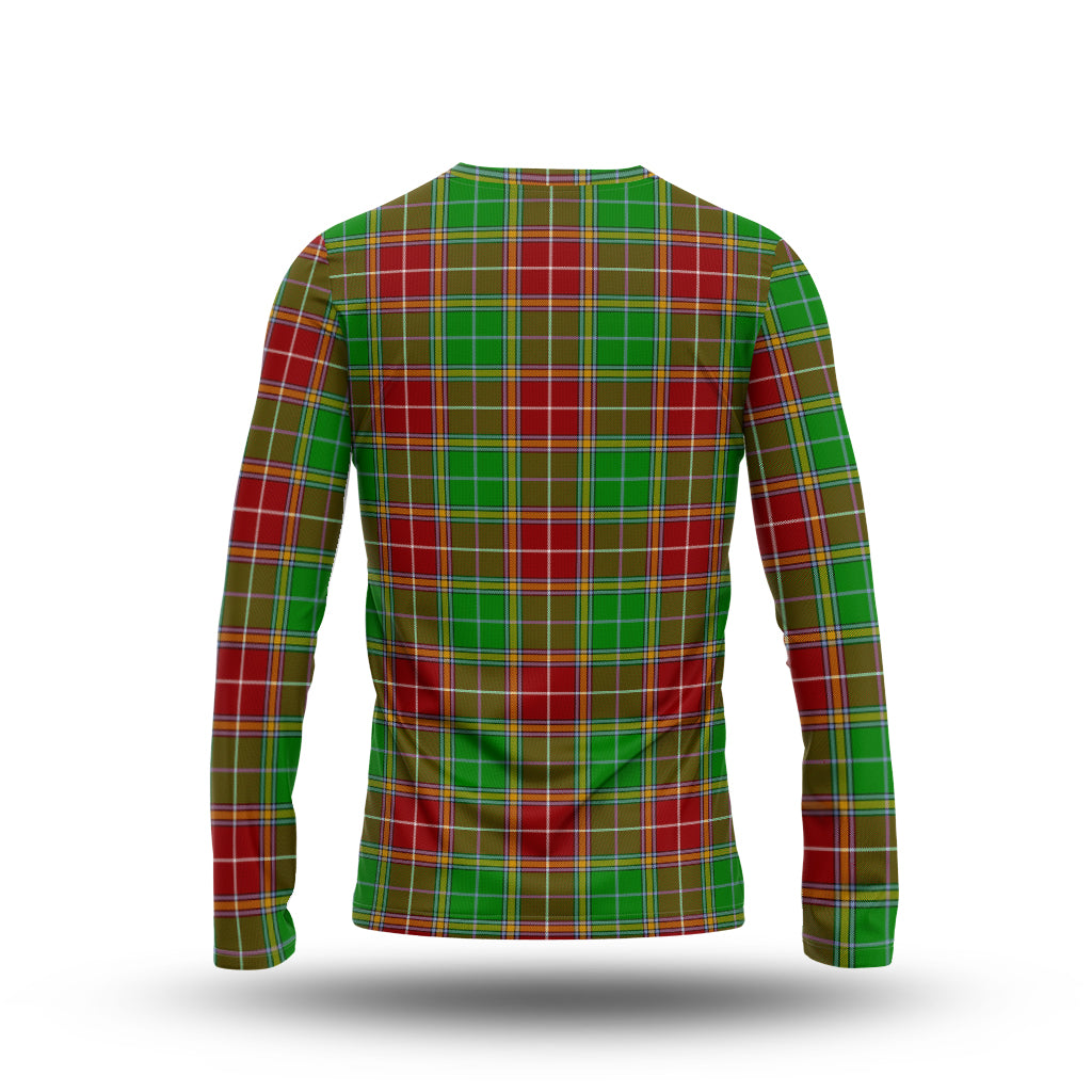 Baxter Modern Tartan Long Sleeve T-Shirt with Family Crest - Tartanvibesclothing