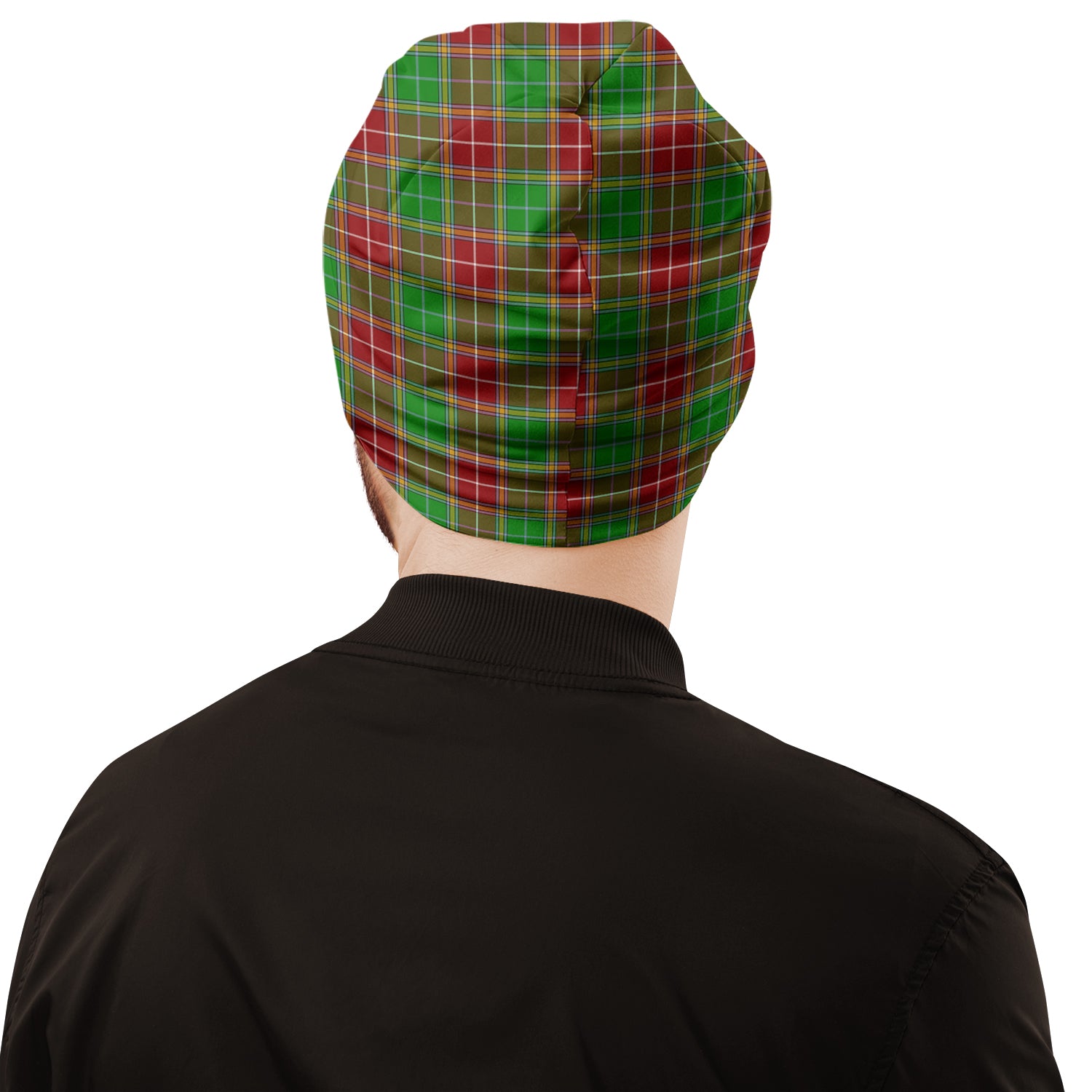 Baxter Modern Tartan Beanies Hat with Family Crest - Tartan Vibes Clothing