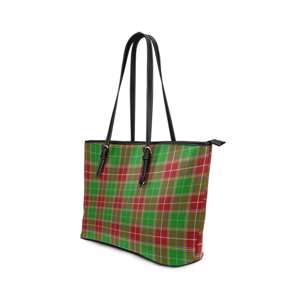 Baxter Modern Tartan Leather Tote Bag - Tartanvibesclothing