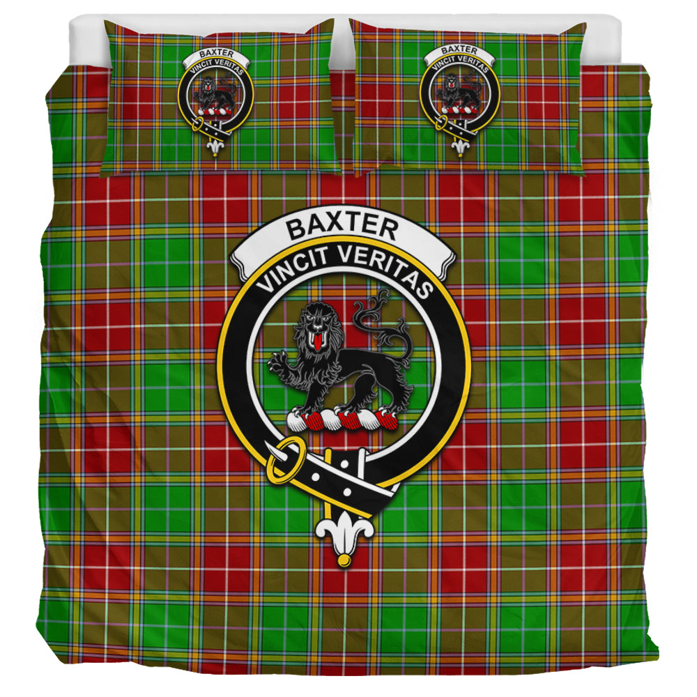 Baxter Modern Tartan Bedding Set with Family Crest UK Bedding Set UK Super King 104*94 inch - Tartan Vibes Clothing