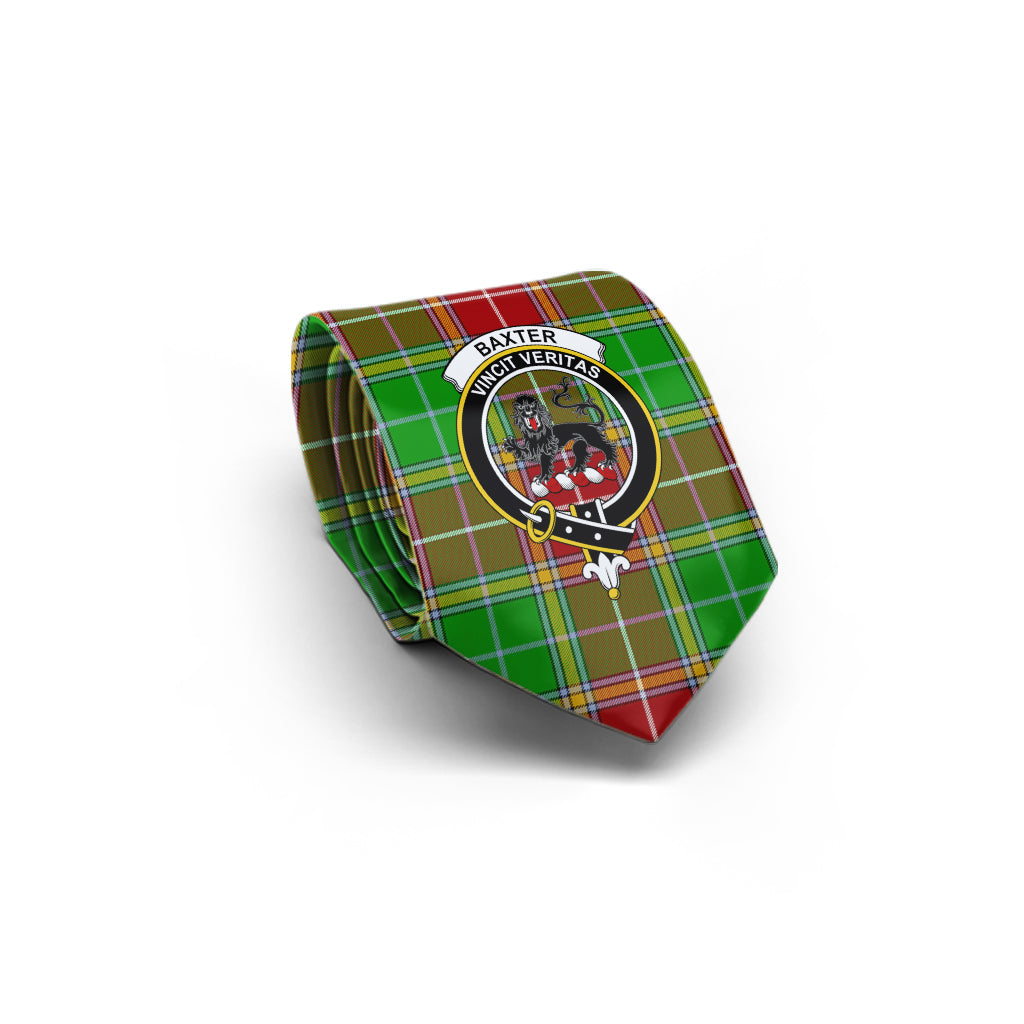 Baxter Modern Tartan Classic Necktie with Family Crest - Tartan Vibes Clothing