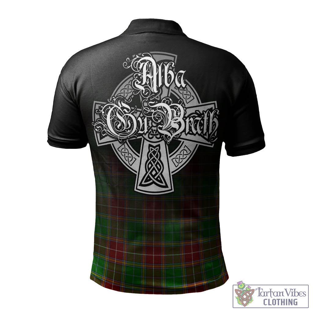 Tartan Vibes Clothing Baxter Modern Tartan Polo Shirt Featuring Alba Gu Brath Family Crest Celtic Inspired