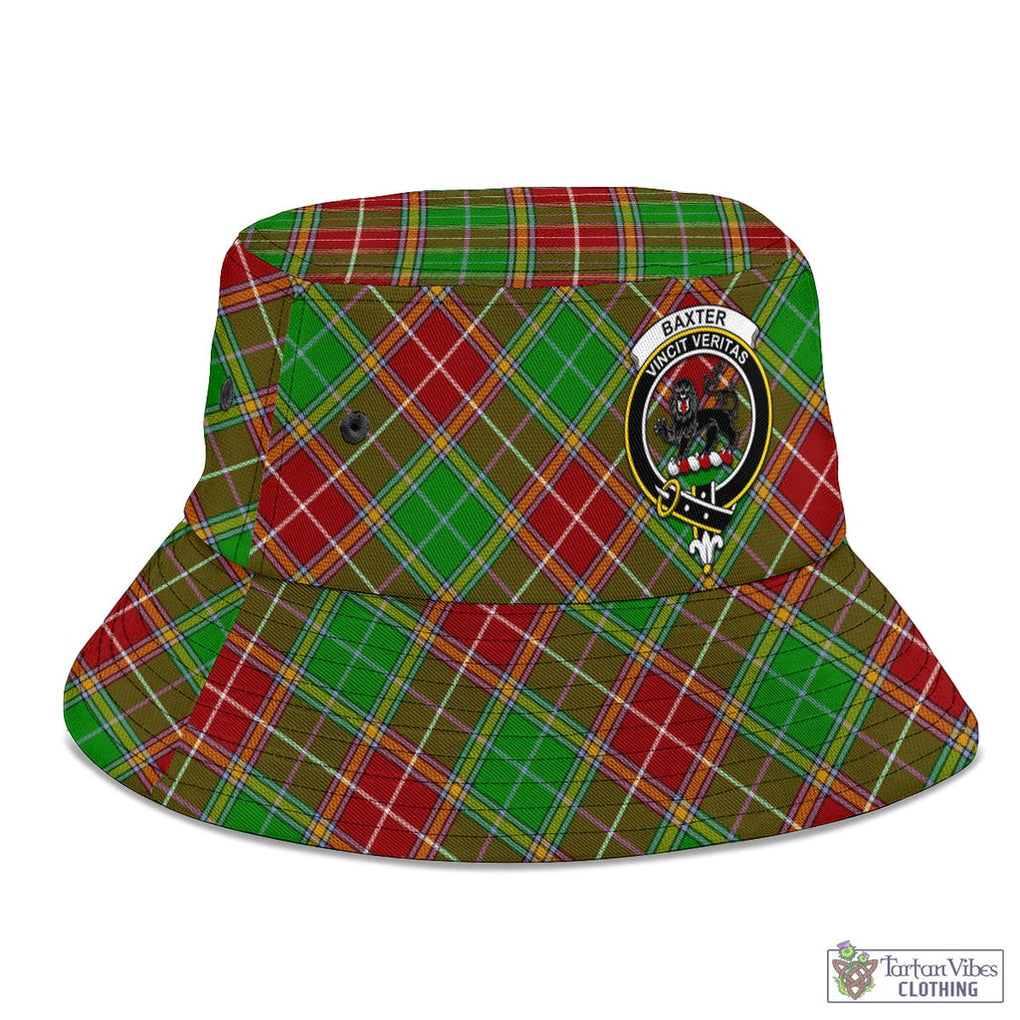 Tartan Vibes Clothing Baxter Modern Tartan Bucket Hat with Family Crest